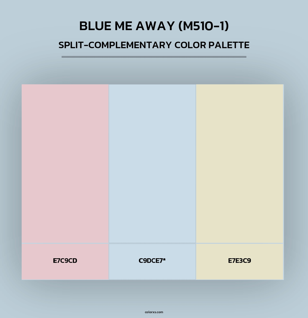 Blue Me Away (M510-1) - Split-Complementary Color Palette
