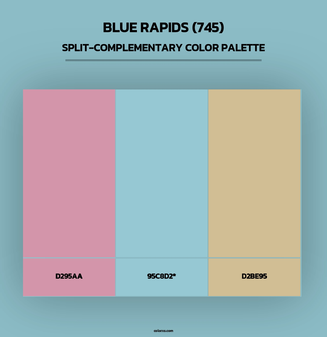 Blue Rapids (745) - Split-Complementary Color Palette