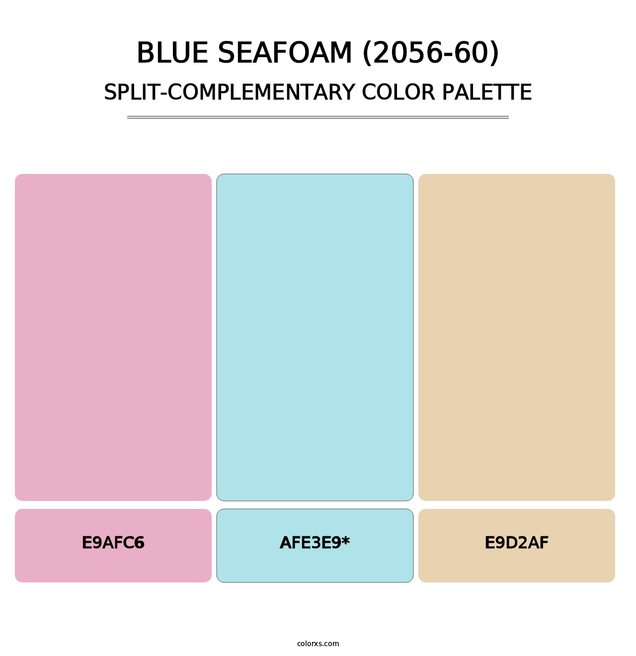 Blue Seafoam (2056-60) - Split-Complementary Color Palette