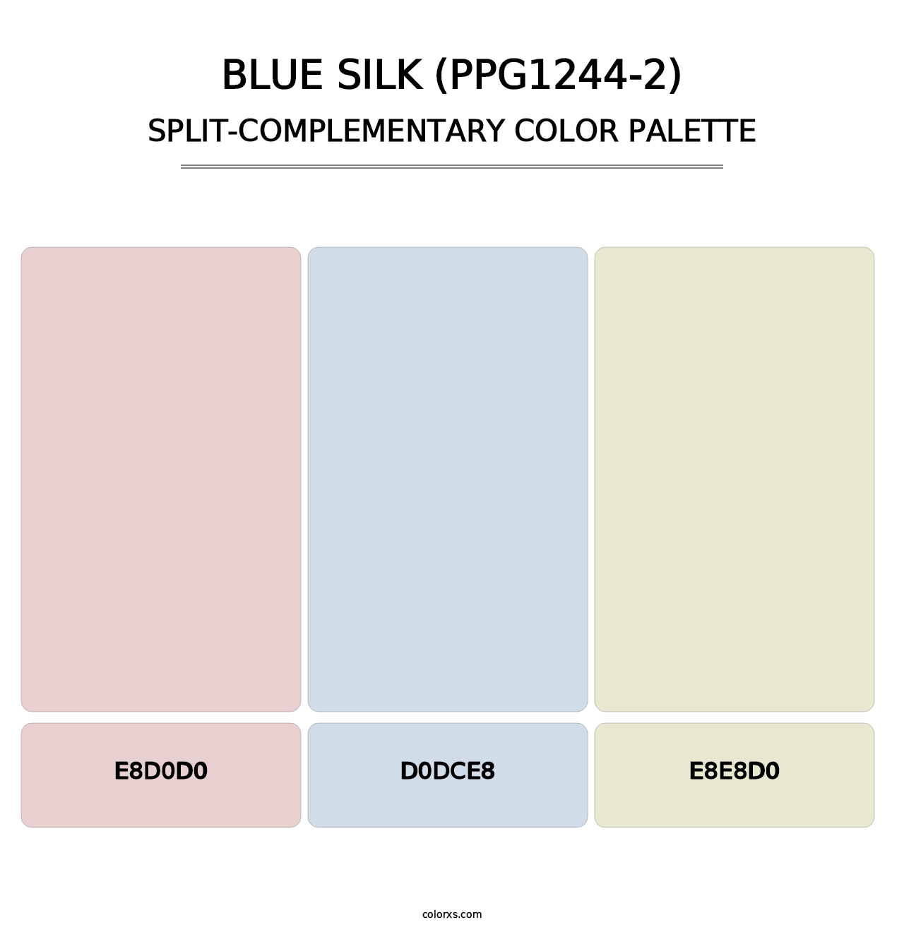 Blue Silk (PPG1244-2) - Split-Complementary Color Palette