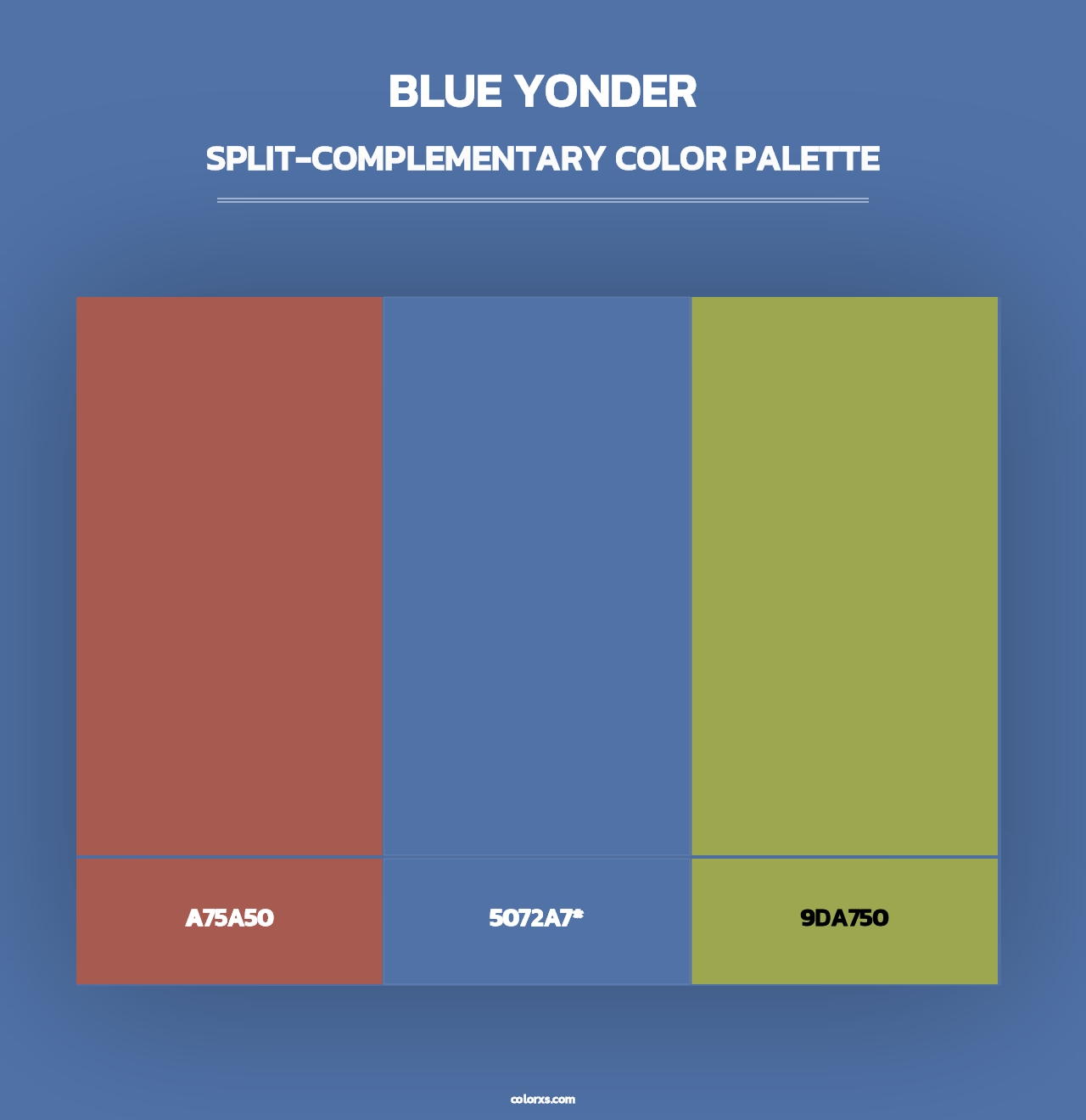 Blue Yonder - Split-Complementary Color Palette