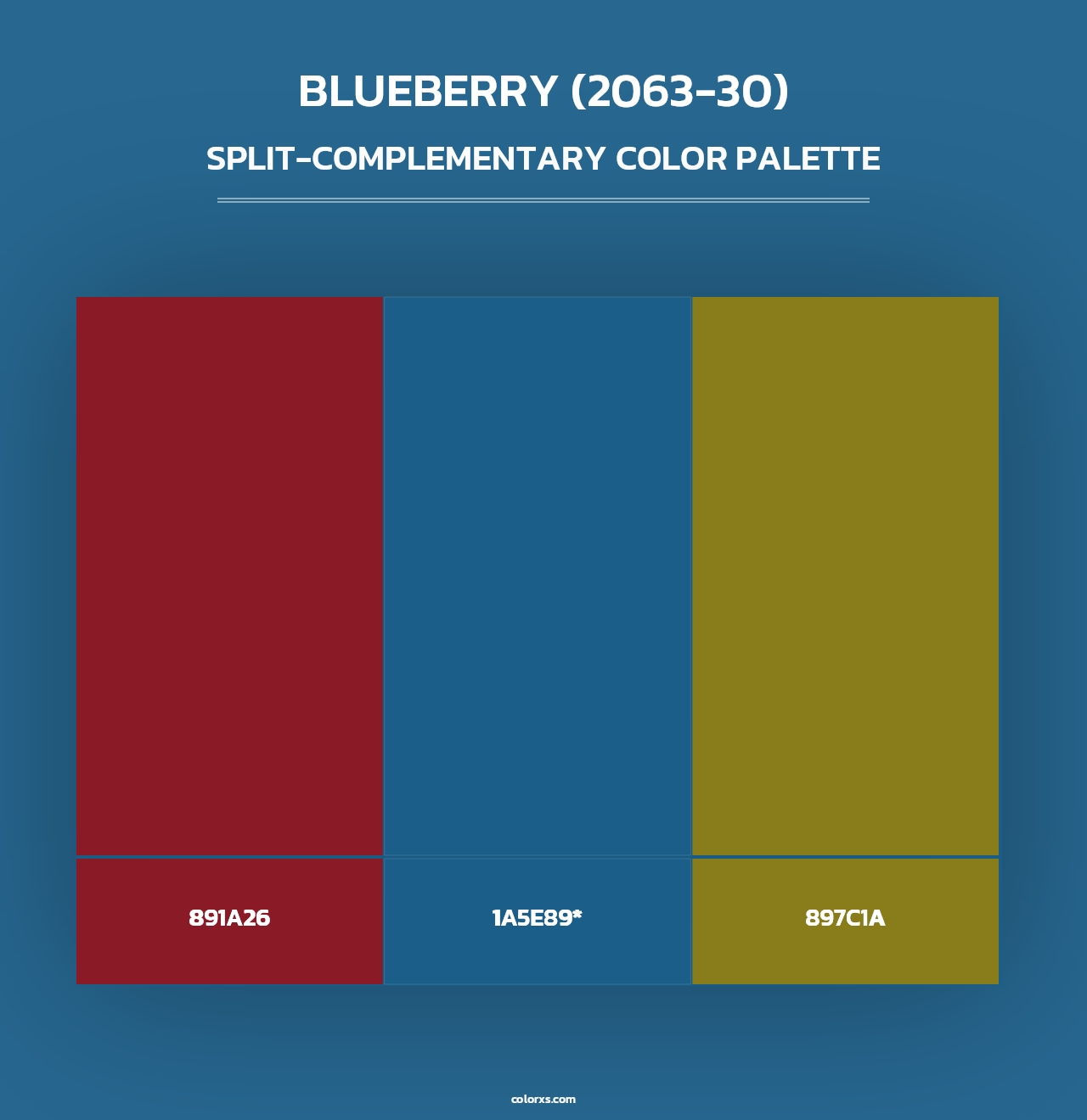 Blueberry (2063-30) - Split-Complementary Color Palette