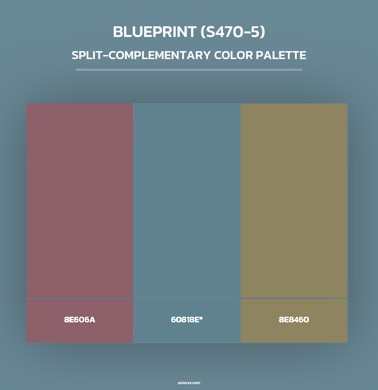 Blueprint (S470-5) - Split-Complementary Color Palette