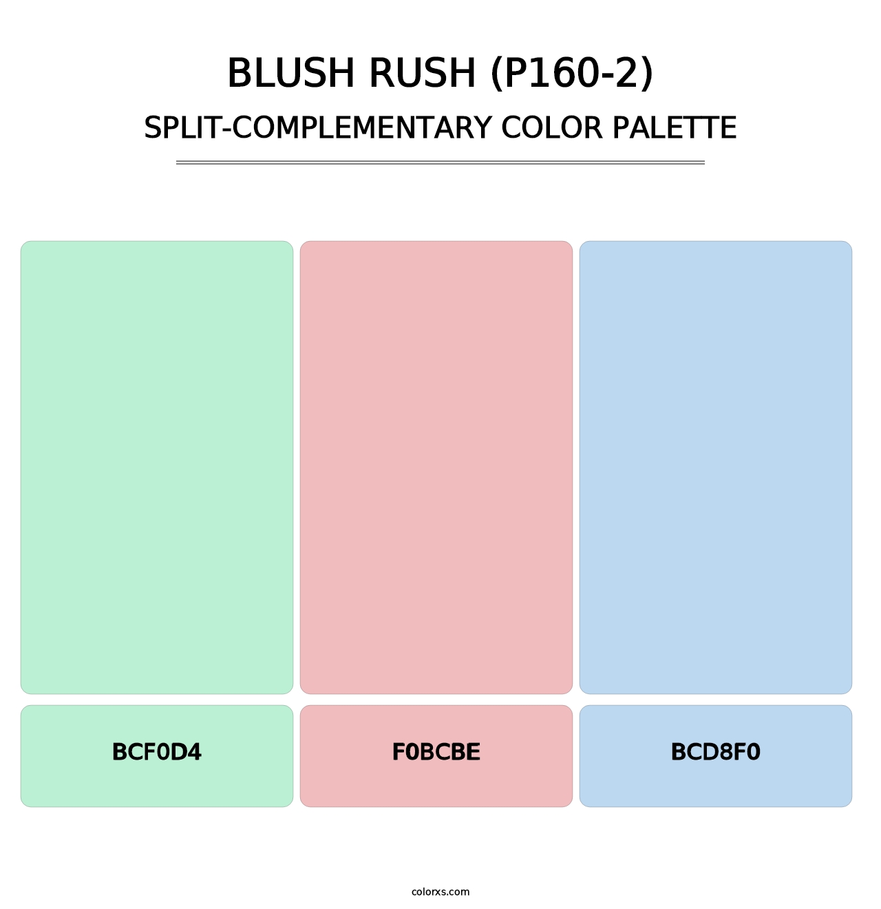 Blush Rush (P160-2) - Split-Complementary Color Palette