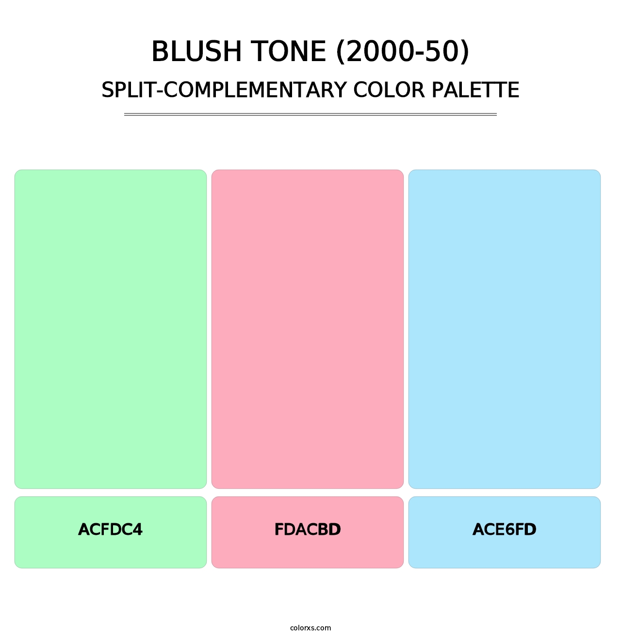 Blush Tone (2000-50) - Split-Complementary Color Palette