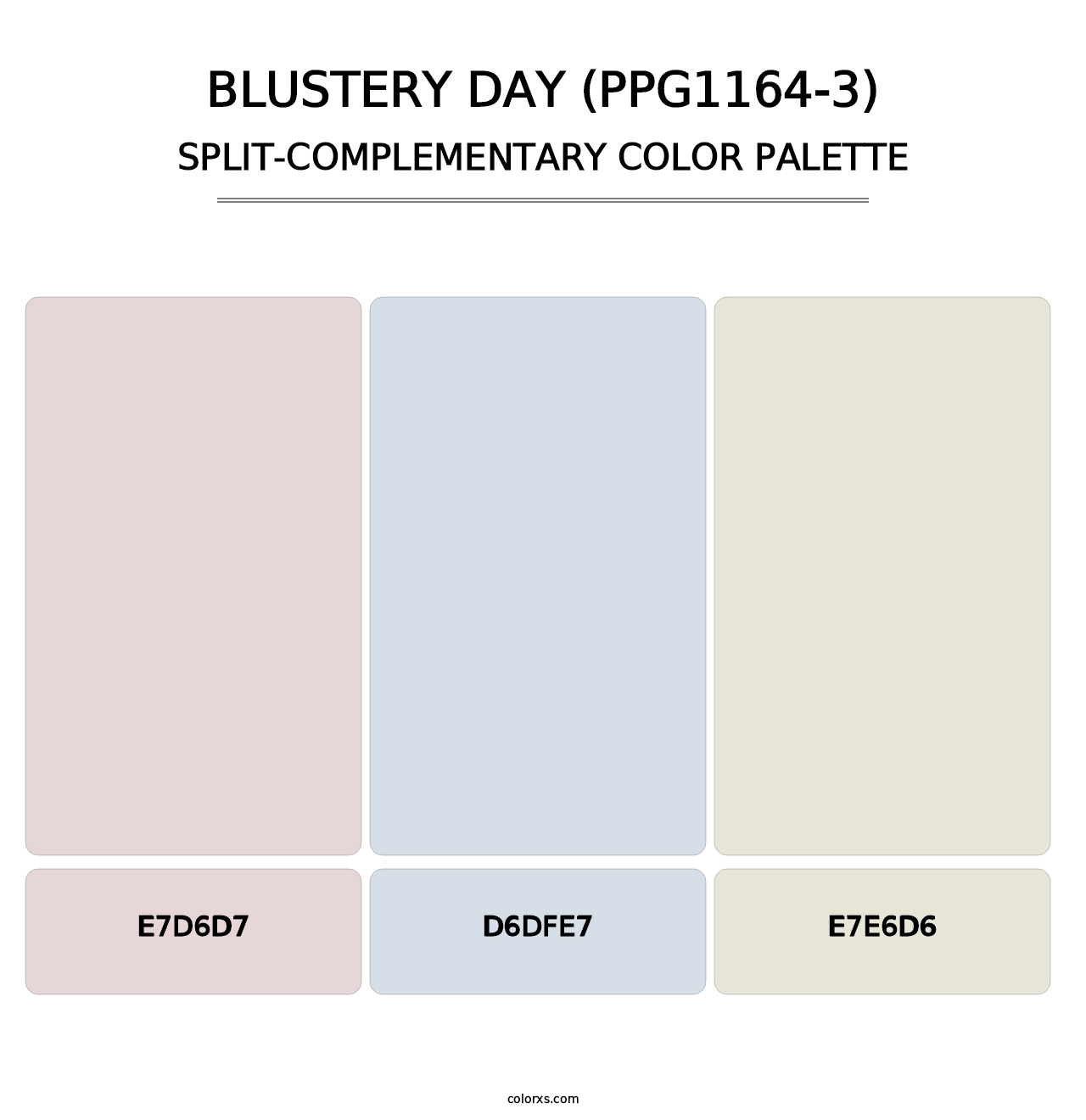 Blustery Day (PPG1164-3) - Split-Complementary Color Palette