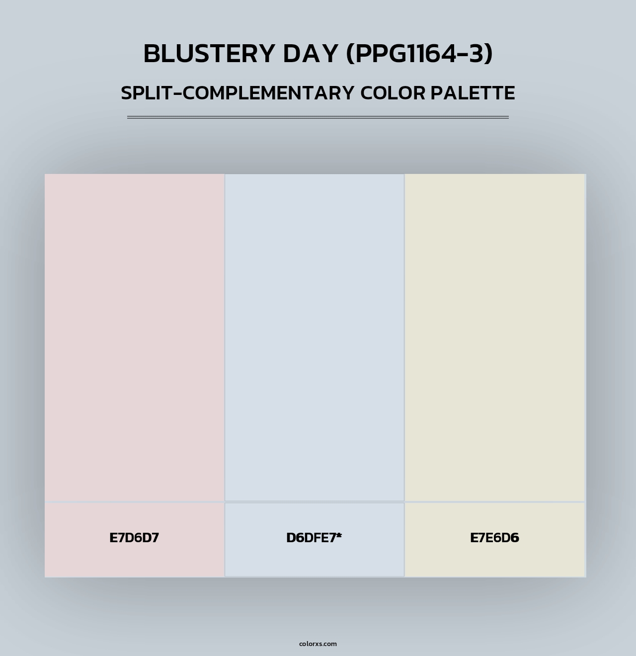 Blustery Day (PPG1164-3) - Split-Complementary Color Palette