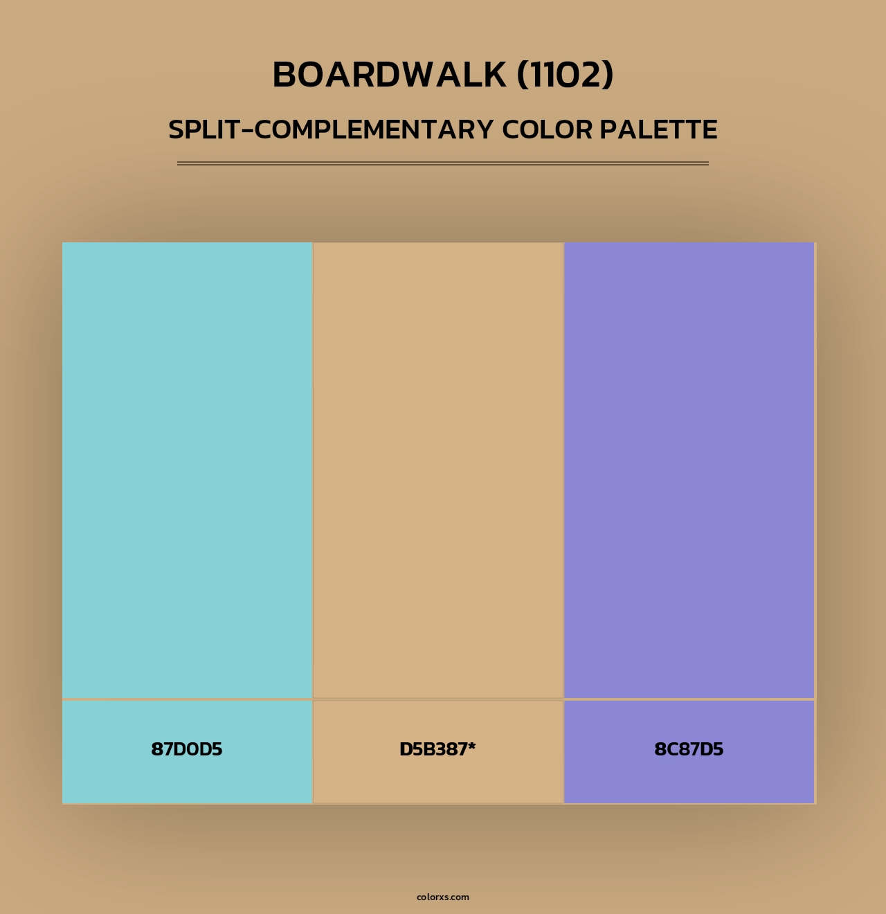 Boardwalk (1102) - Split-Complementary Color Palette