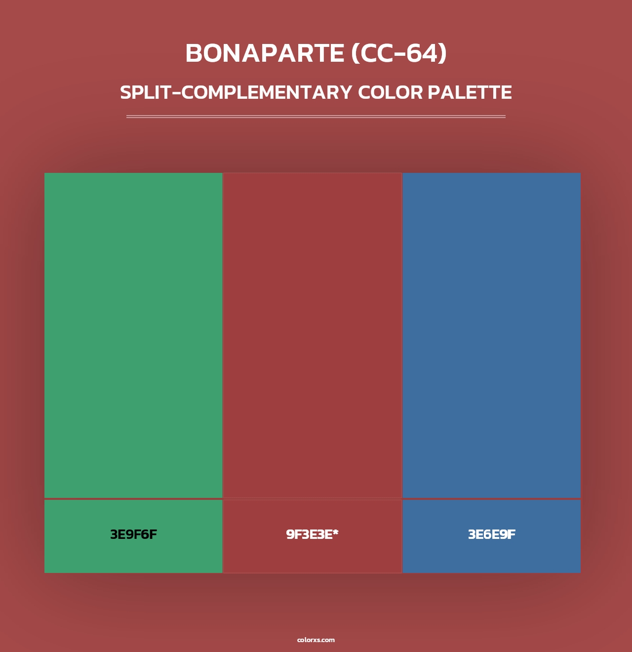Bonaparte (CC-64) - Split-Complementary Color Palette