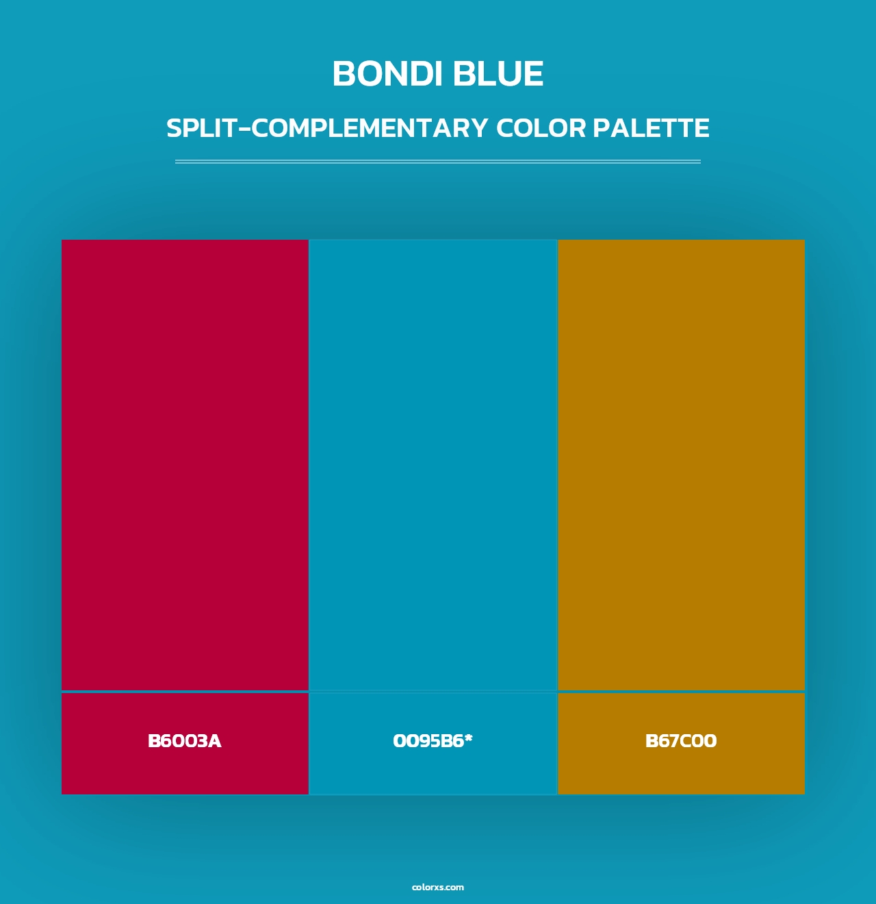 Bondi Blue - Split-Complementary Color Palette