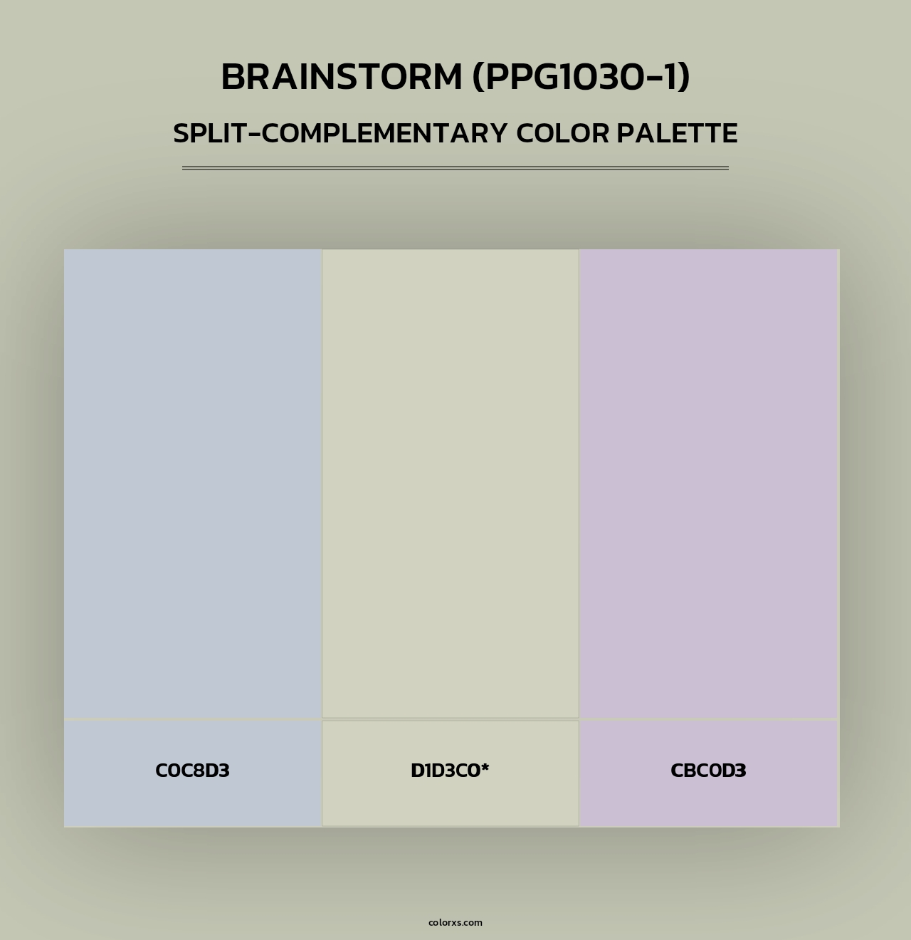 Brainstorm (PPG1030-1) - Split-Complementary Color Palette
