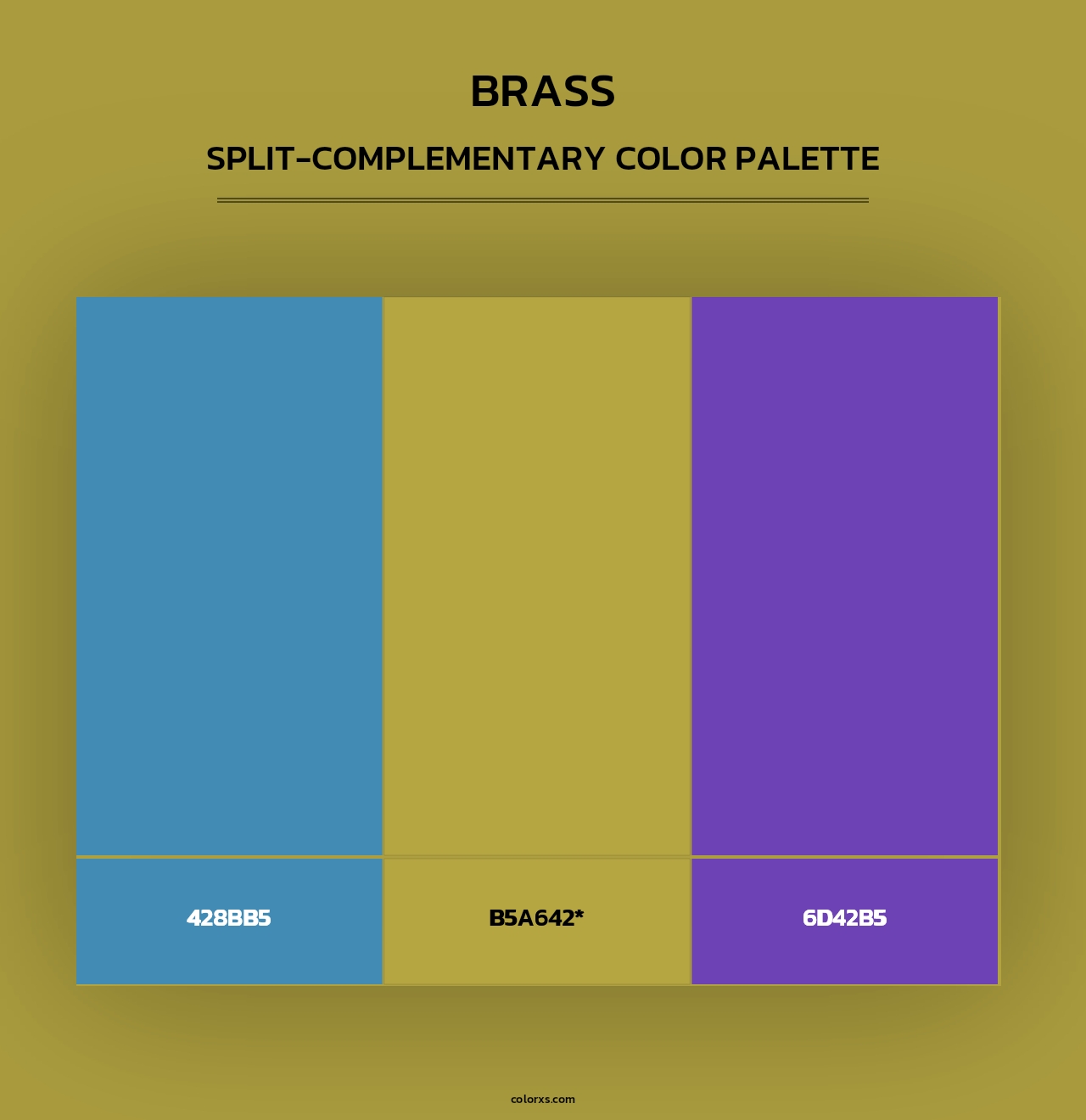Brass - Split-Complementary Color Palette
