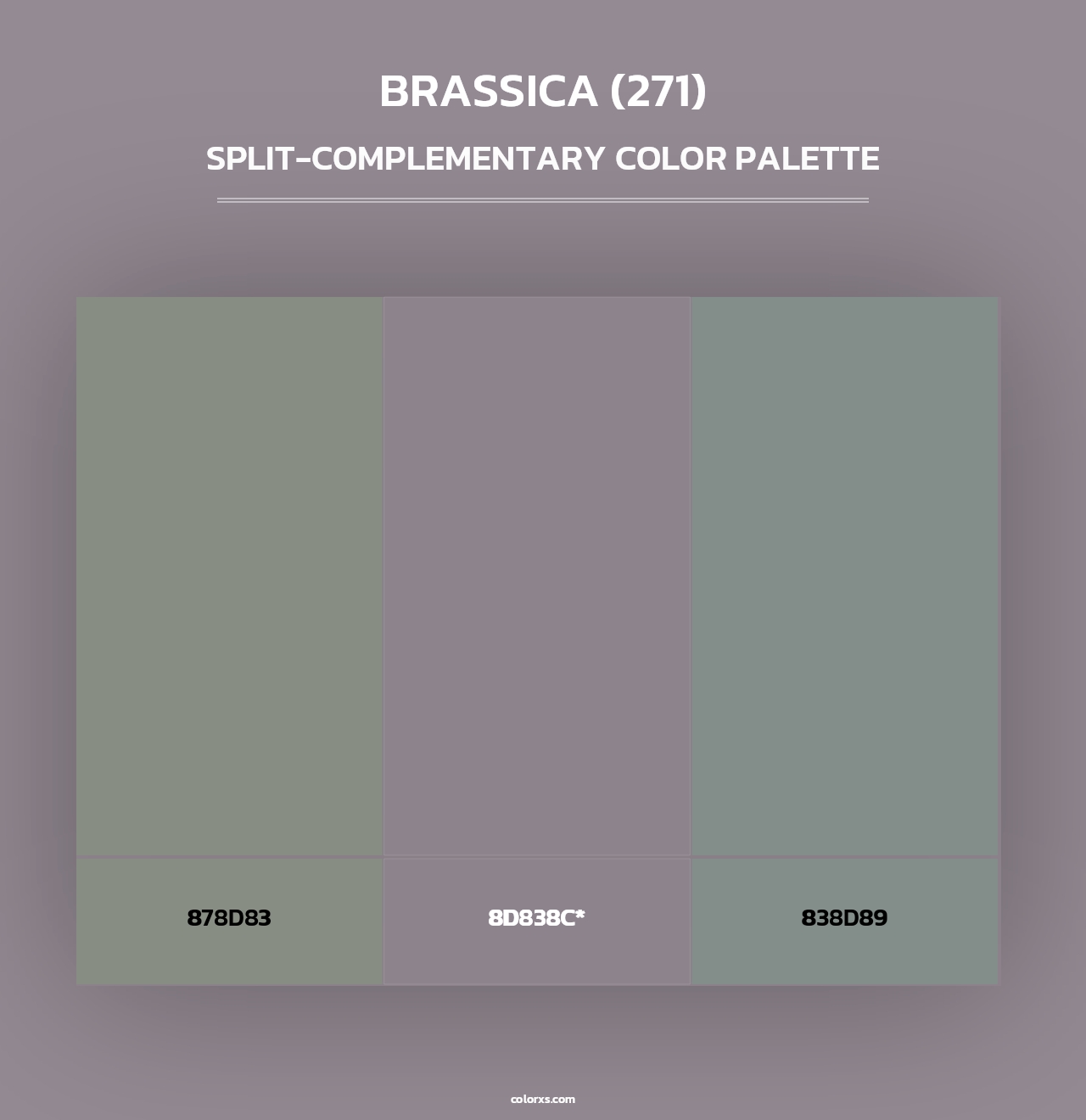 Brassica (271) - Split-Complementary Color Palette