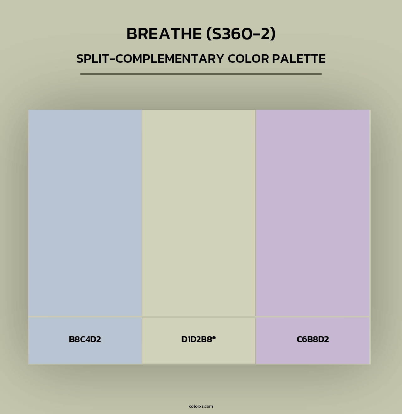 Breathe (S360-2) - Split-Complementary Color Palette