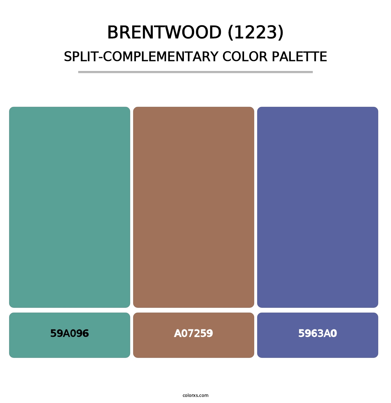 Brentwood (1223) - Split-Complementary Color Palette