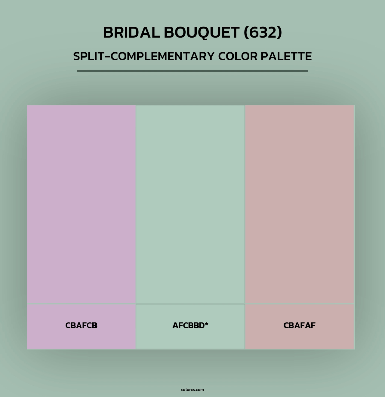 Bridal Bouquet (632) - Split-Complementary Color Palette