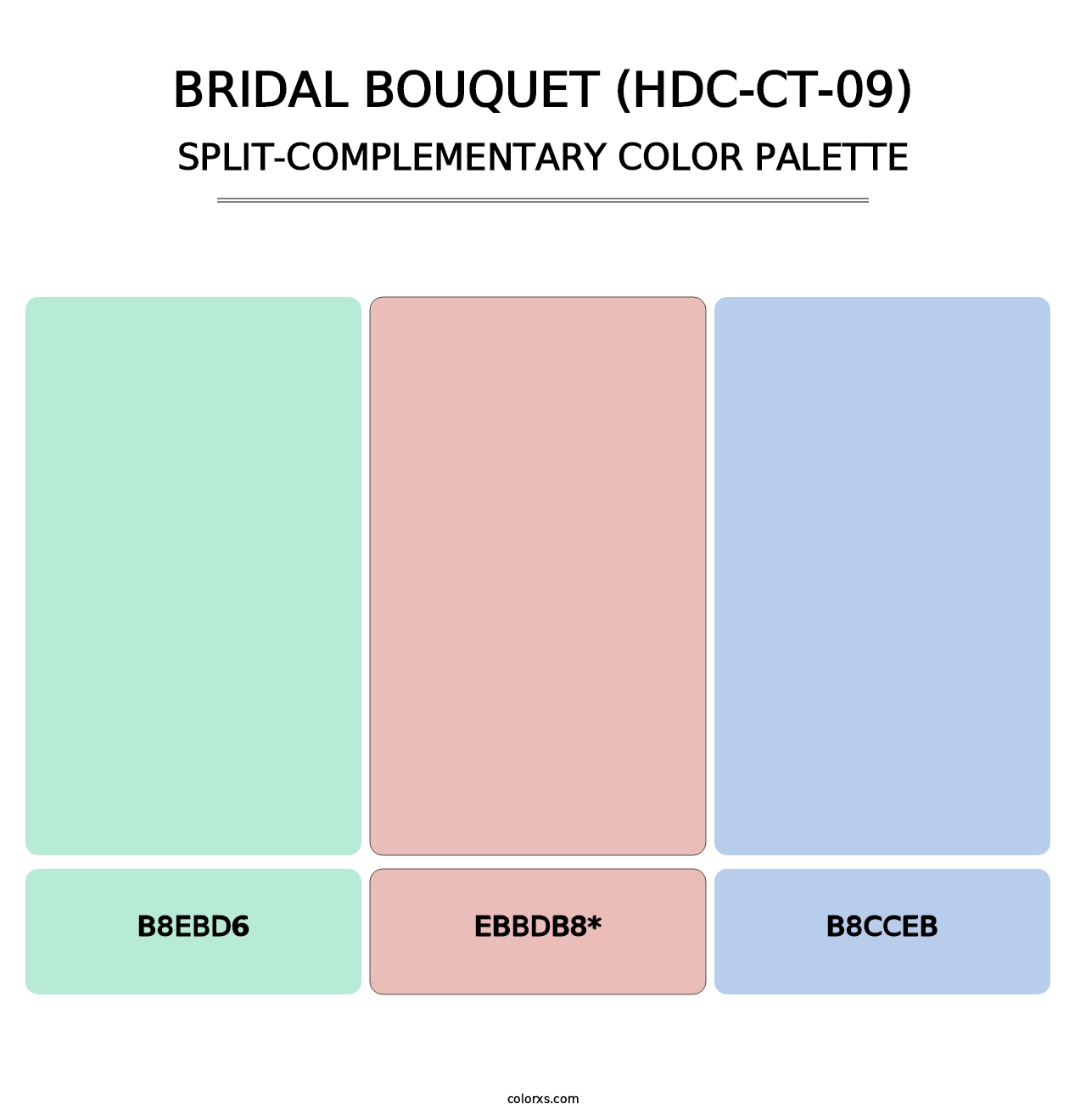 Bridal Bouquet (HDC-CT-09) - Split-Complementary Color Palette
