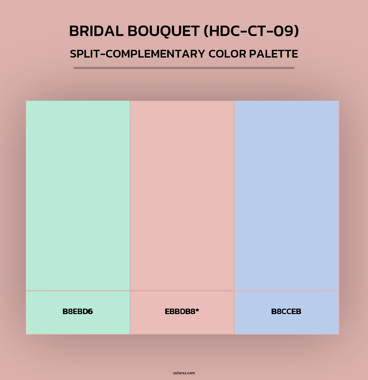 Bridal Bouquet (HDC-CT-09) - Split-Complementary Color Palette