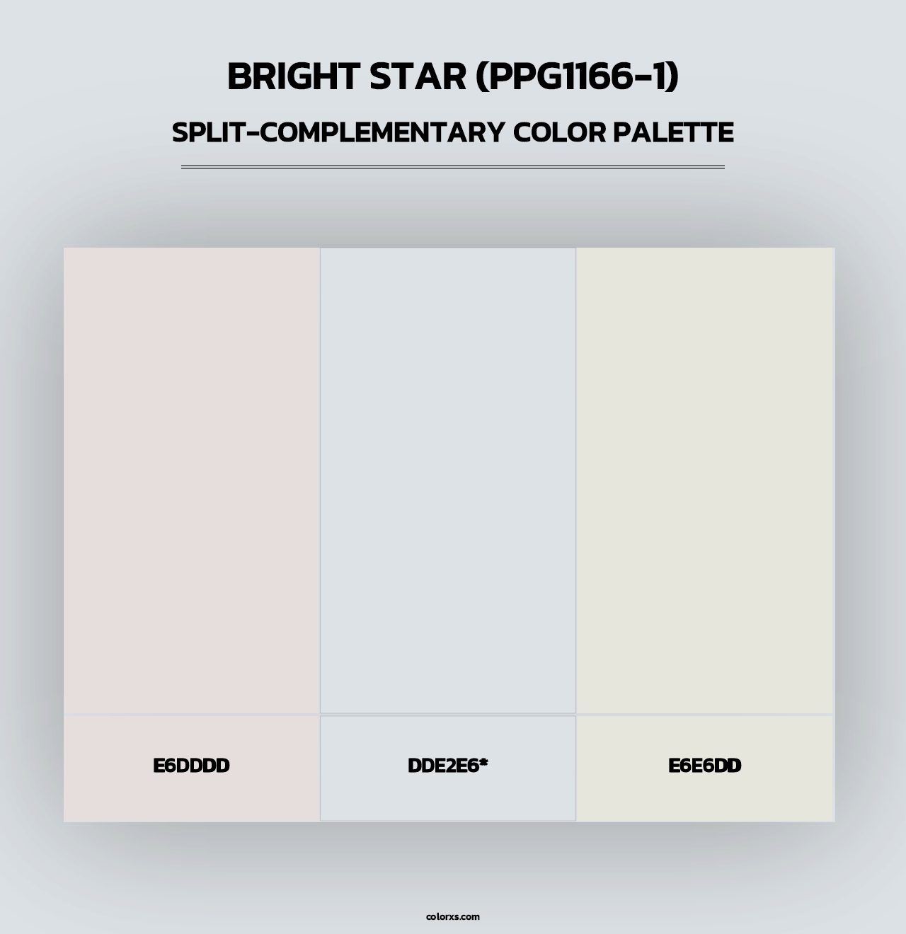 Bright Star (PPG1166-1) - Split-Complementary Color Palette