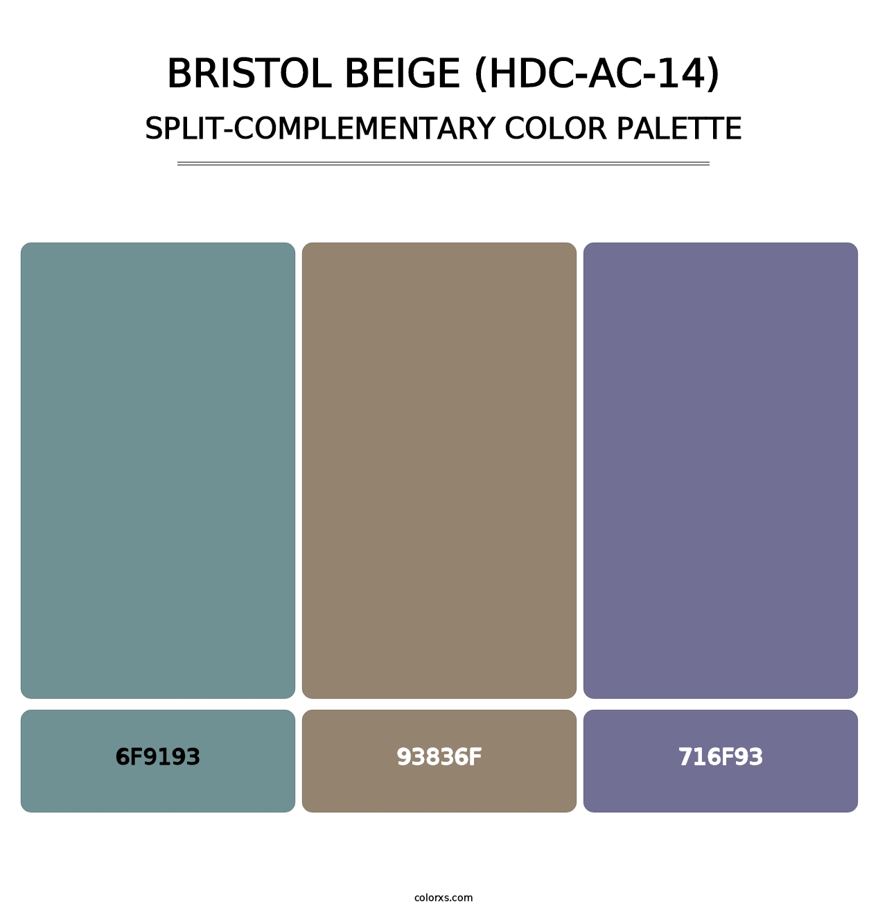 Bristol Beige (HDC-AC-14) - Split-Complementary Color Palette