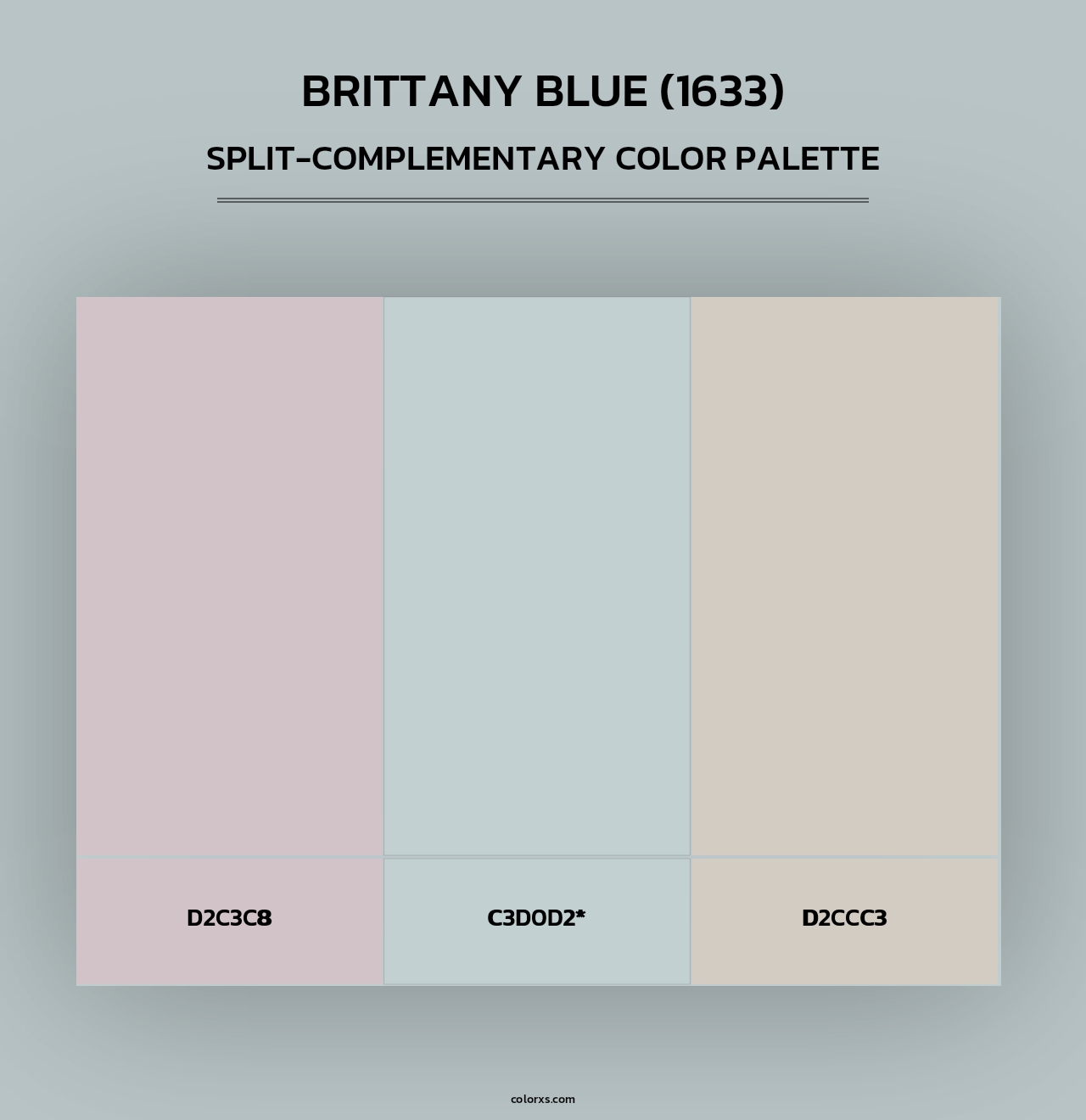 Brittany Blue (1633) - Split-Complementary Color Palette