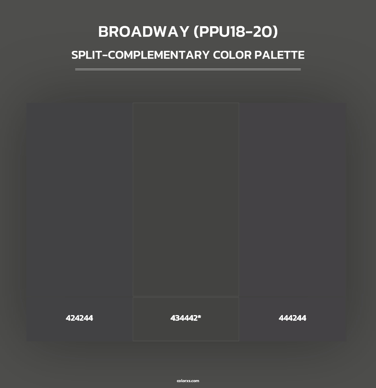 Broadway (PPU18-20) - Split-Complementary Color Palette