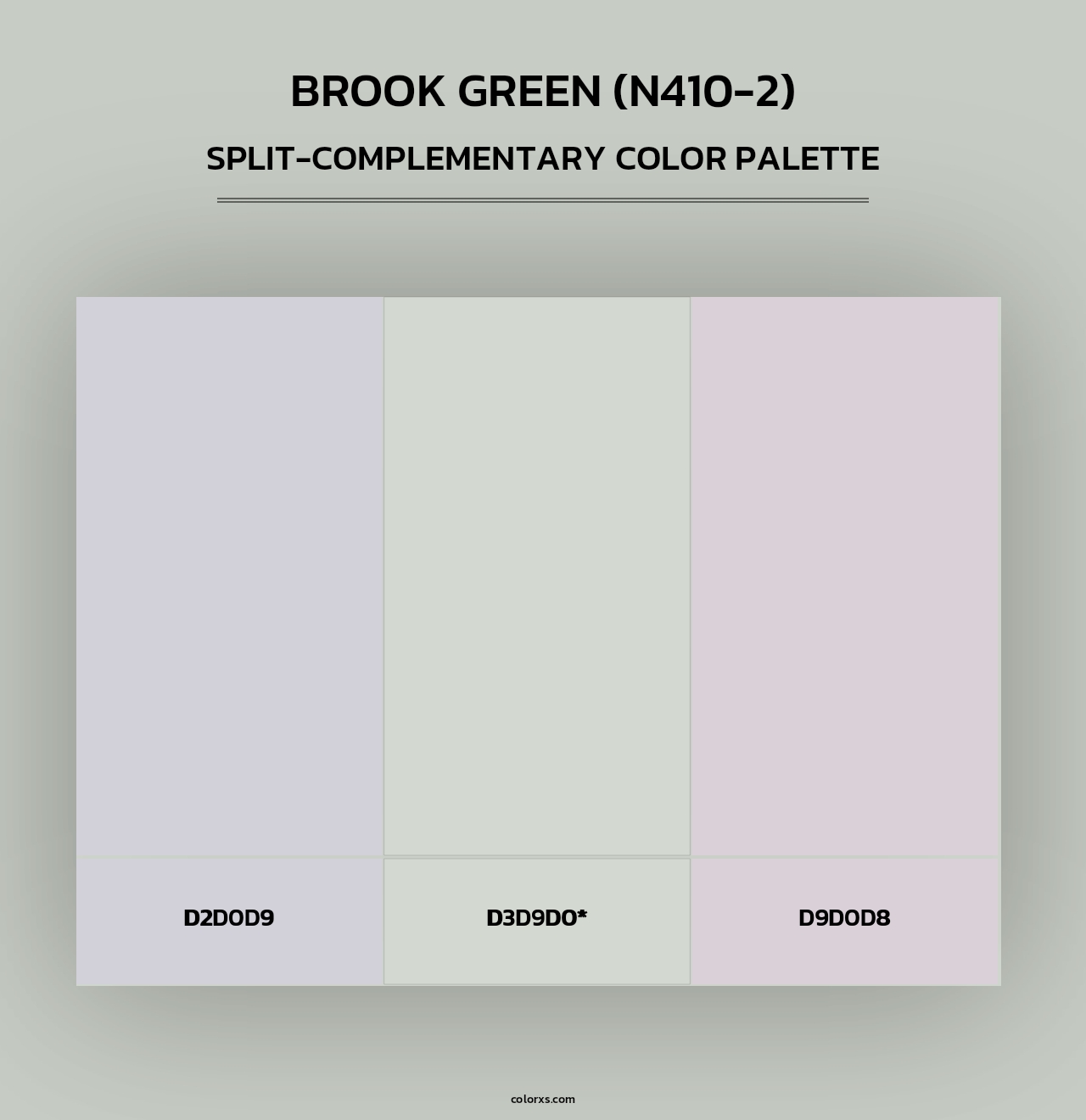 Brook Green (N410-2) - Split-Complementary Color Palette