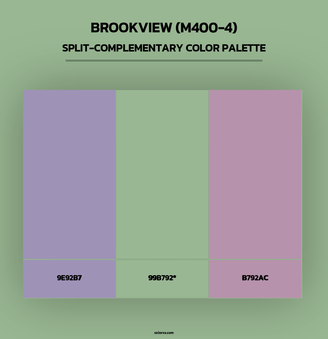 Brookview (M400-4) - Split-Complementary Color Palette