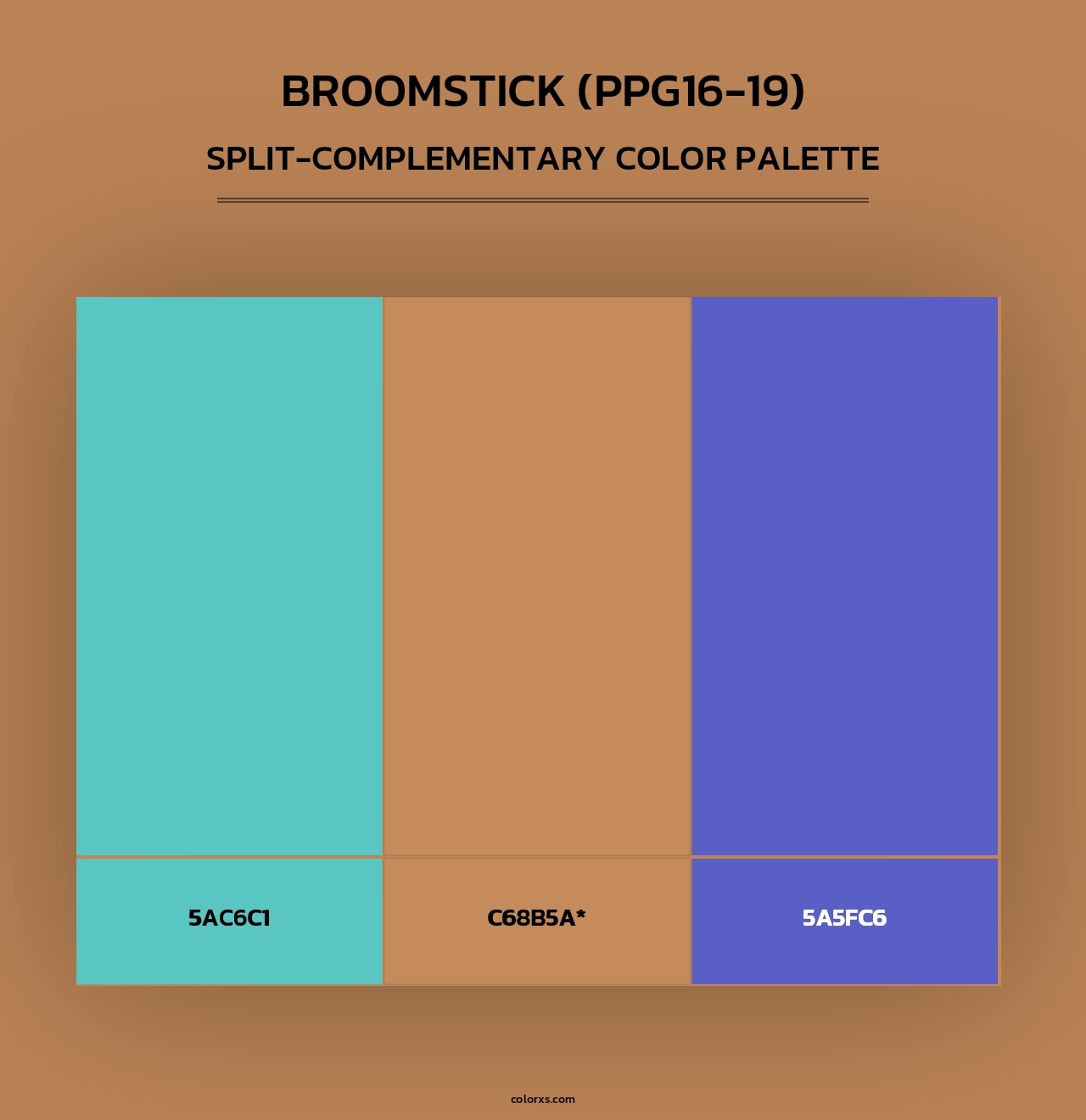Broomstick (PPG16-19) - Split-Complementary Color Palette