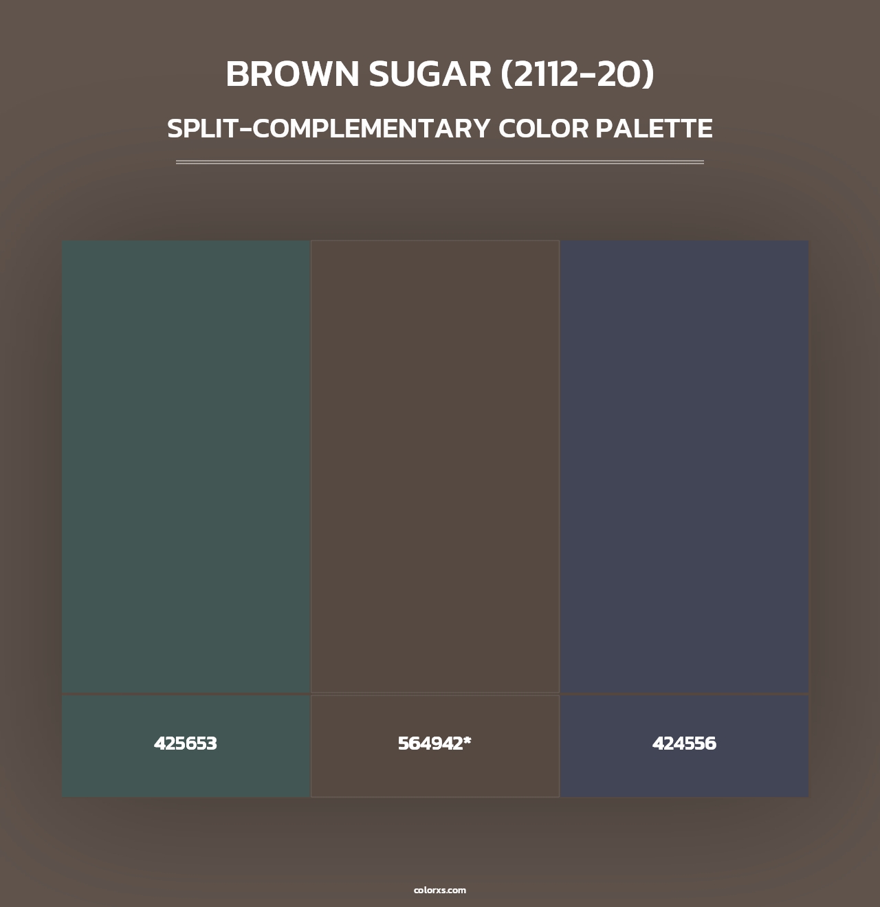 Brown Sugar (2112-20) - Split-Complementary Color Palette