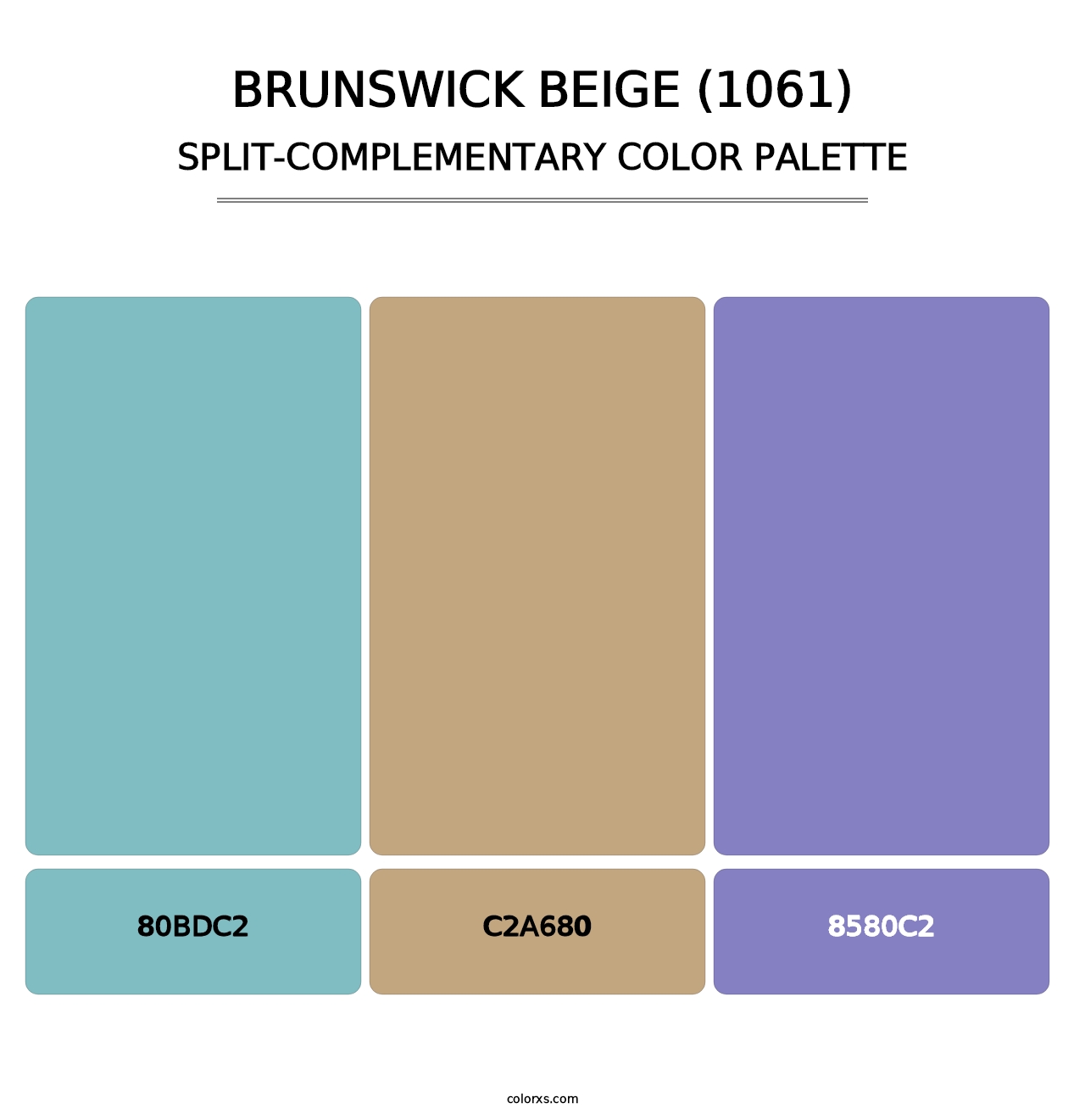 Brunswick Beige (1061) - Split-Complementary Color Palette