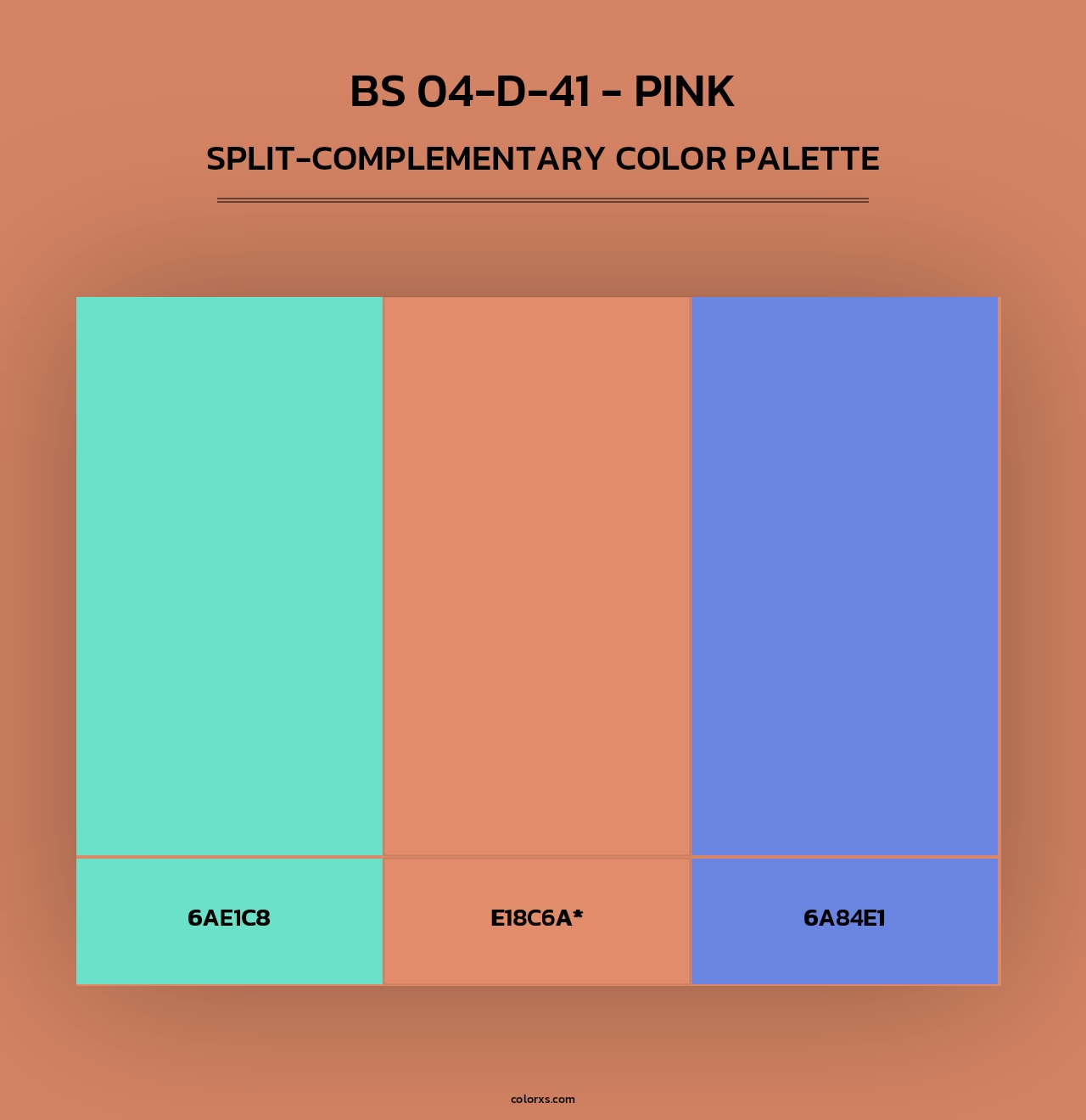 BS 04-D-41 - Pink - Split-Complementary Color Palette