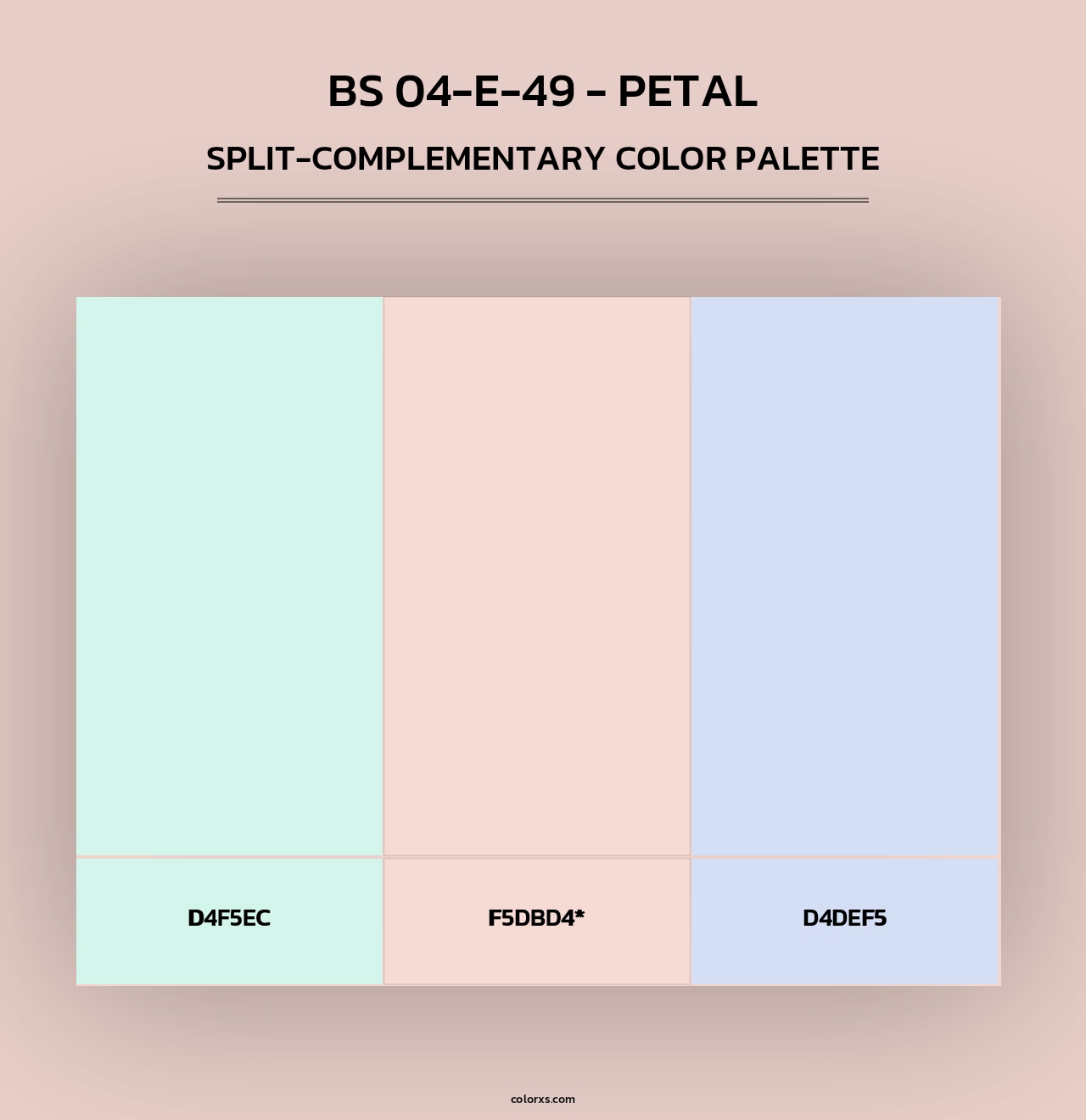 BS 04-E-49 - Petal - Split-Complementary Color Palette