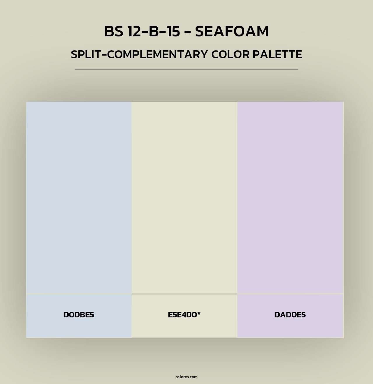 BS 12-B-15 - Seafoam - Split-Complementary Color Palette