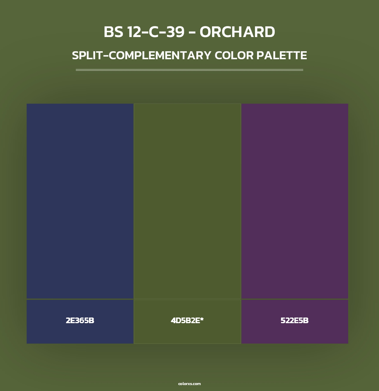 BS 12-C-39 - Orchard - Split-Complementary Color Palette