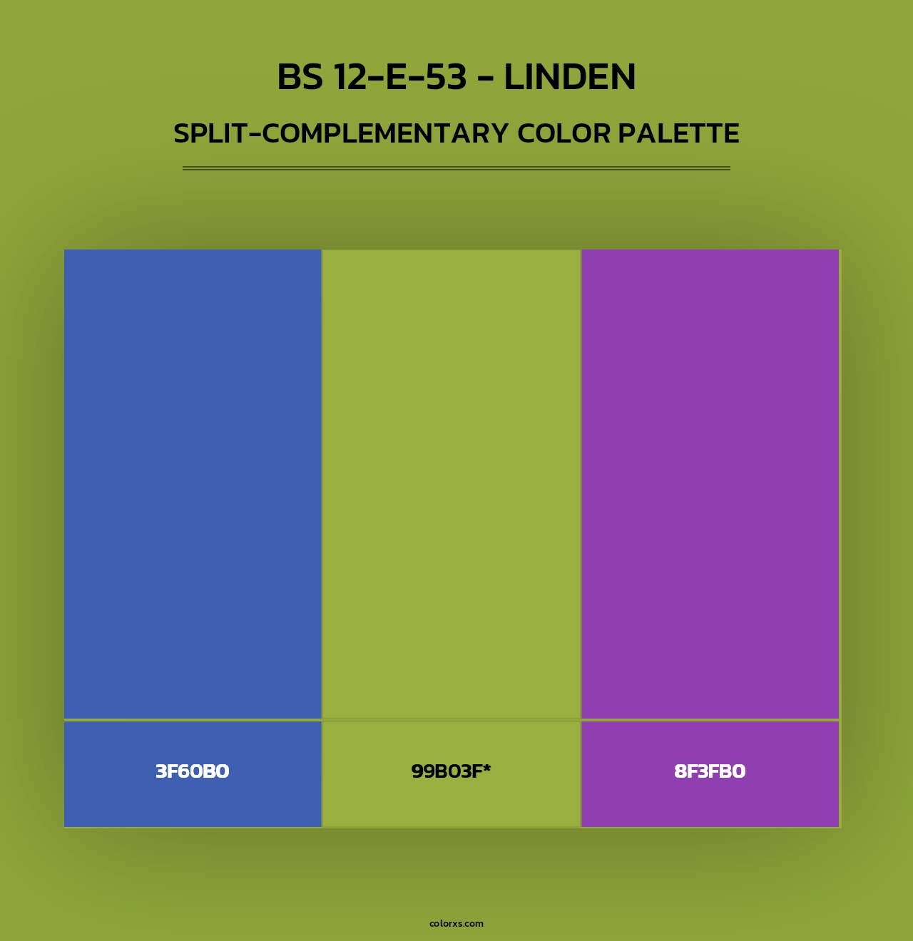 BS 12-E-53 - Linden - Split-Complementary Color Palette