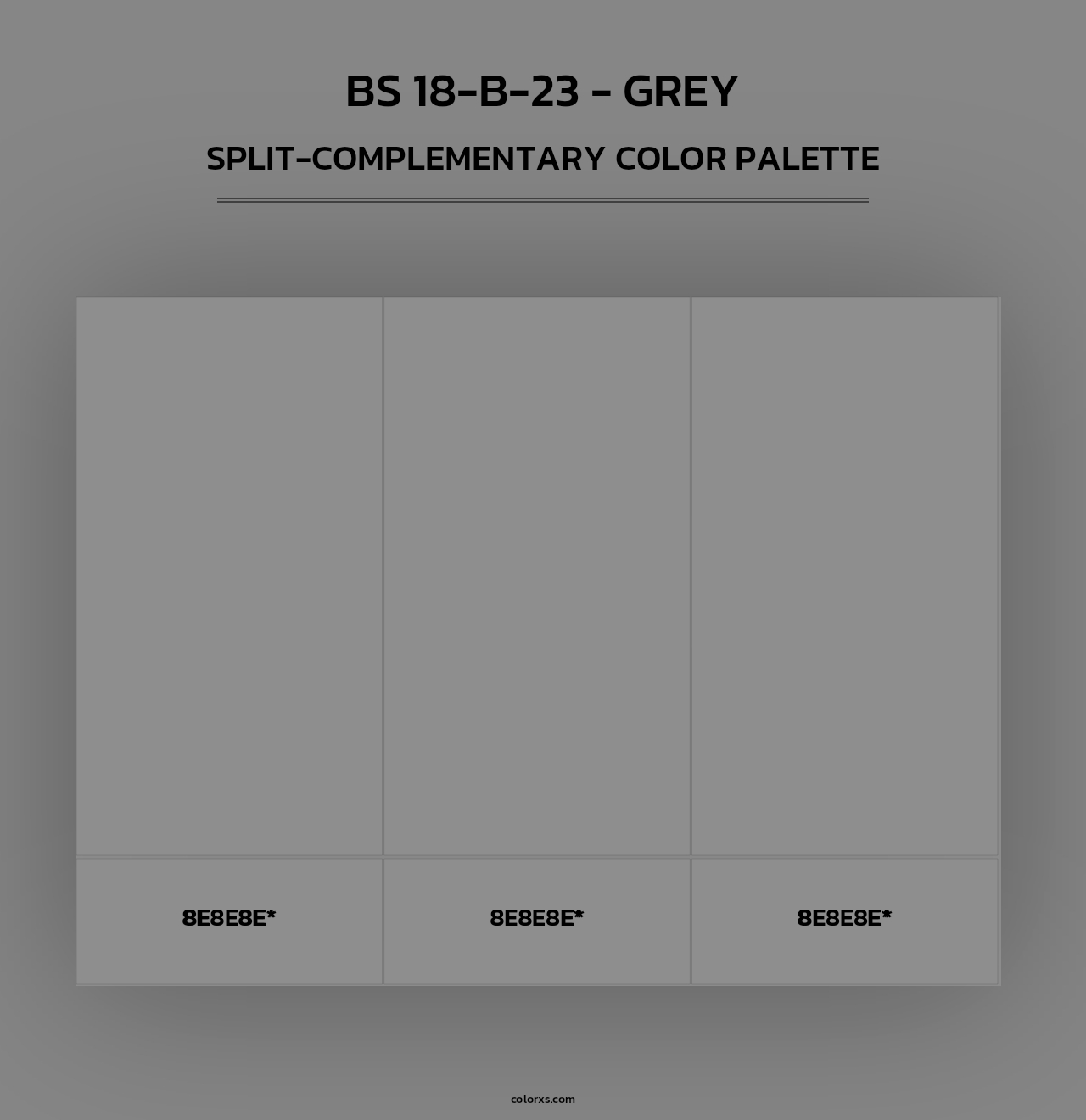 BS 18-B-23 - Grey - Split-Complementary Color Palette
