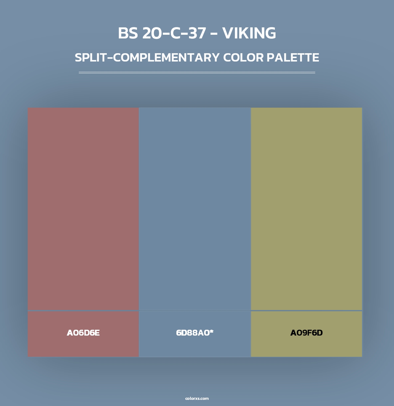 BS 20-C-37 - Viking - Split-Complementary Color Palette