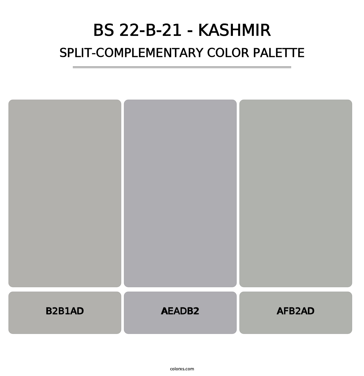 BS 22-B-21 - Kashmir - Split-Complementary Color Palette