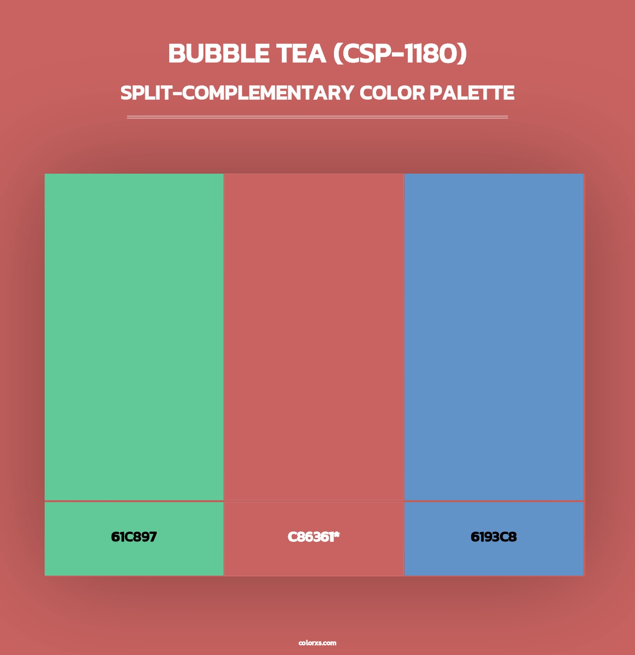 Bubble Tea (CSP-1180) - Split-Complementary Color Palette