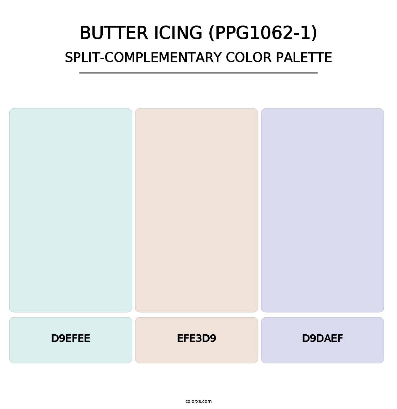 Butter Icing (PPG1062-1) - Split-Complementary Color Palette
