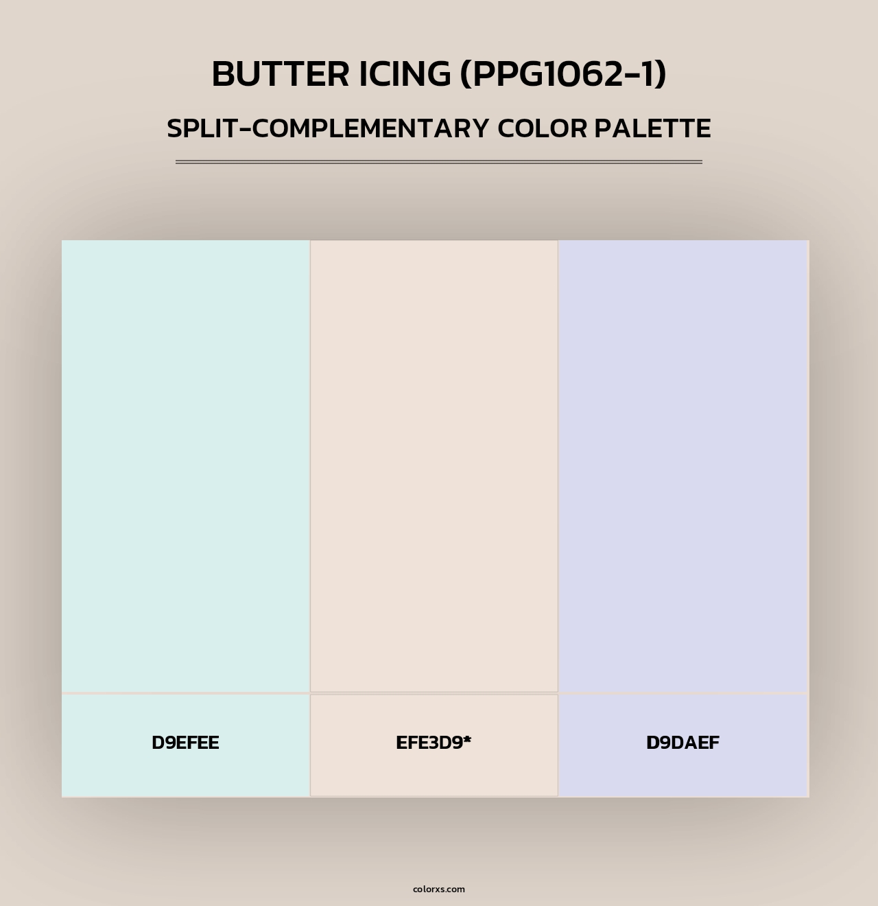 Butter Icing (PPG1062-1) - Split-Complementary Color Palette