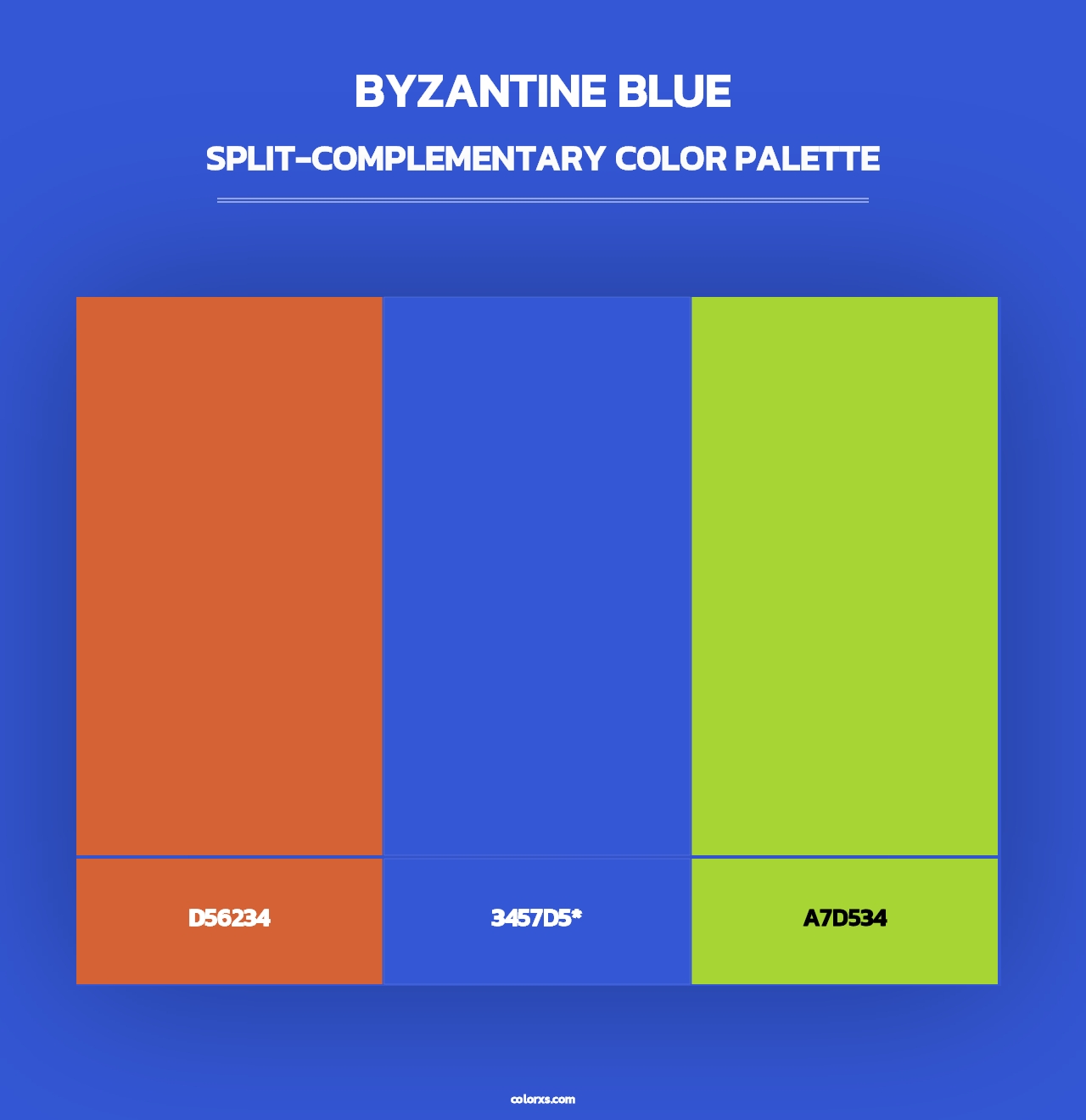 Byzantine Blue - Split-Complementary Color Palette