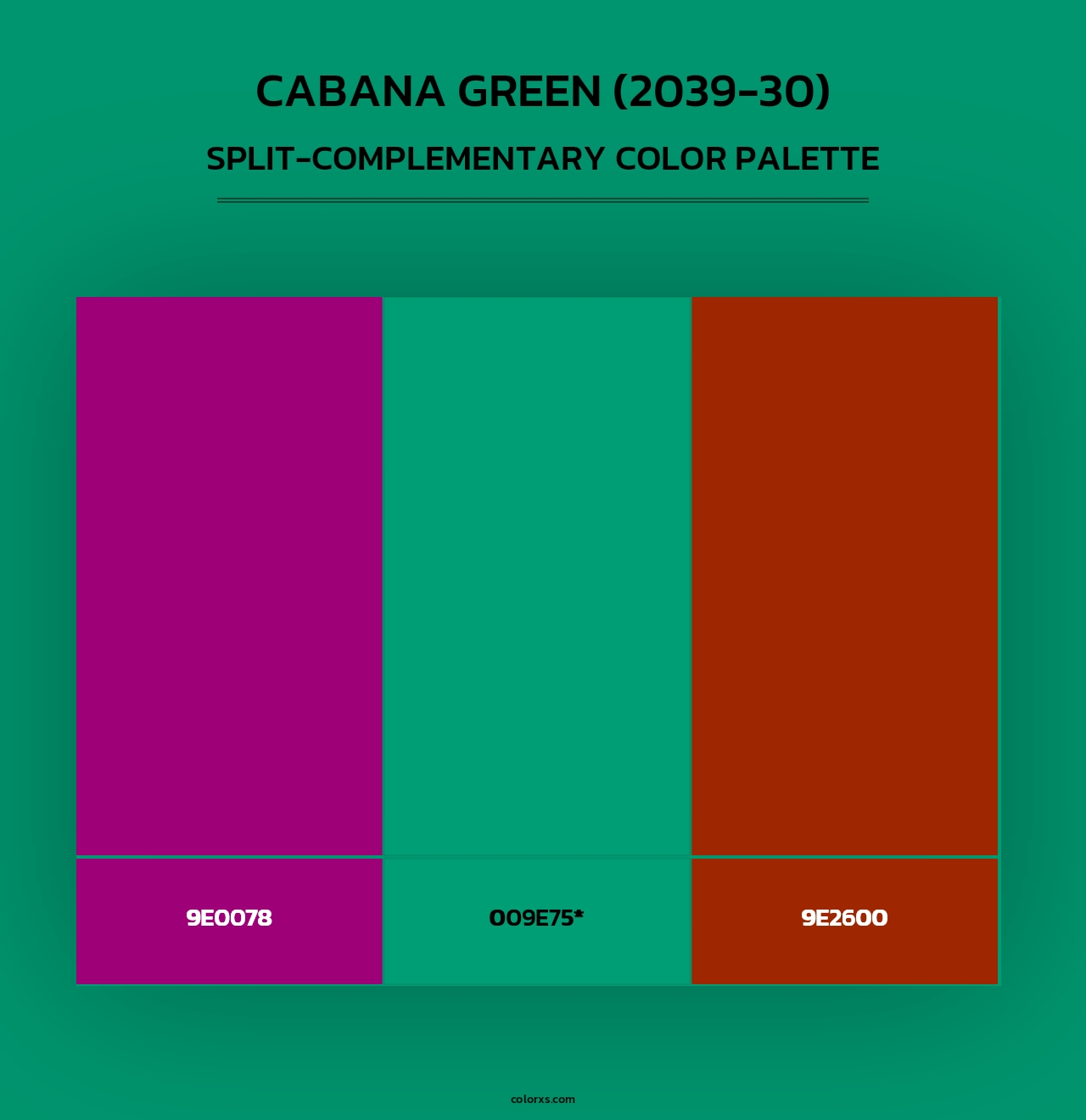 Cabana Green (2039-30) - Split-Complementary Color Palette