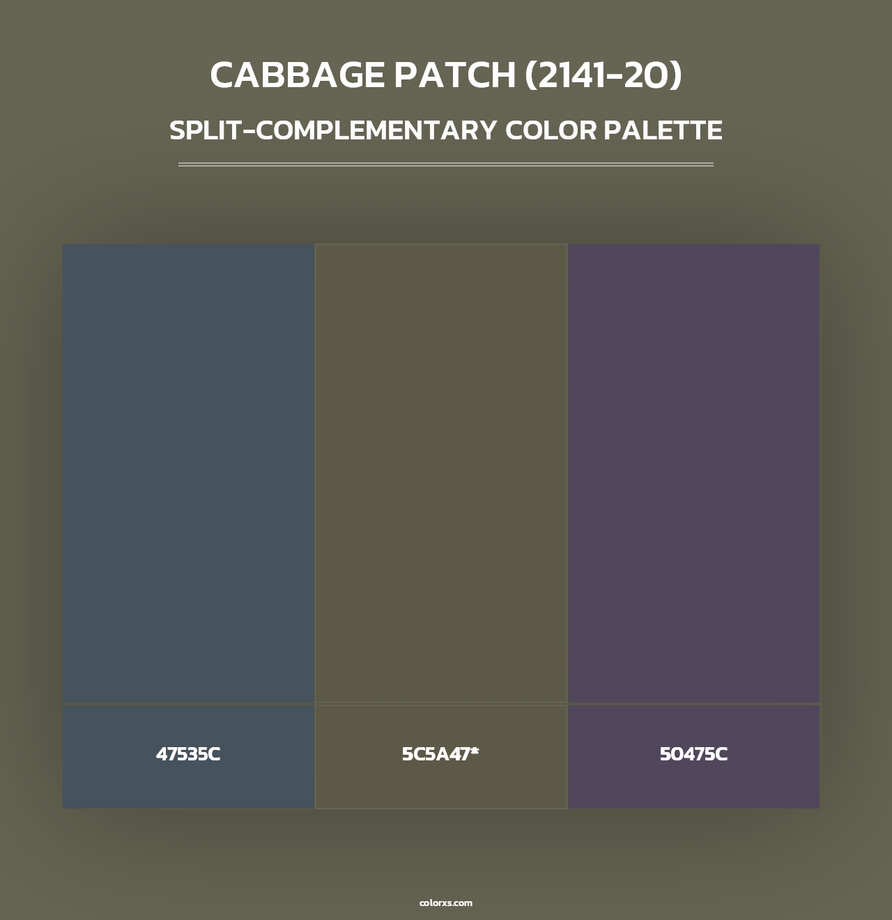 Cabbage Patch (2141-20) - Split-Complementary Color Palette