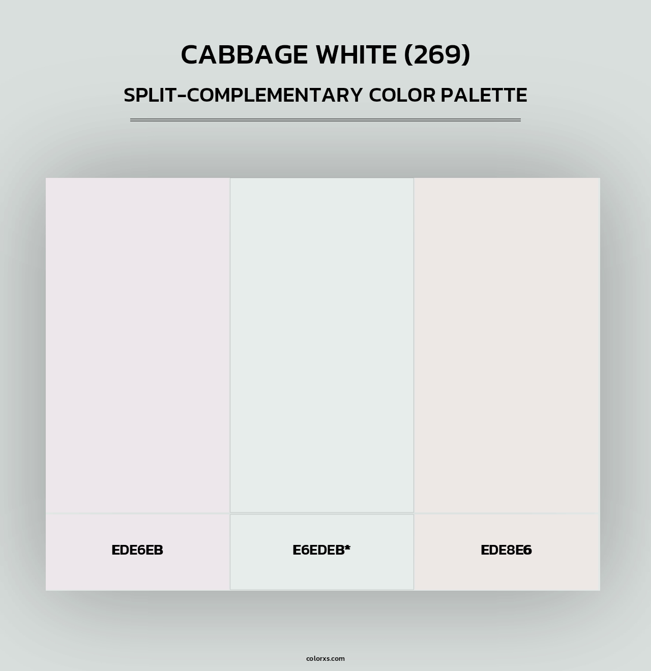 Cabbage White (269) - Split-Complementary Color Palette