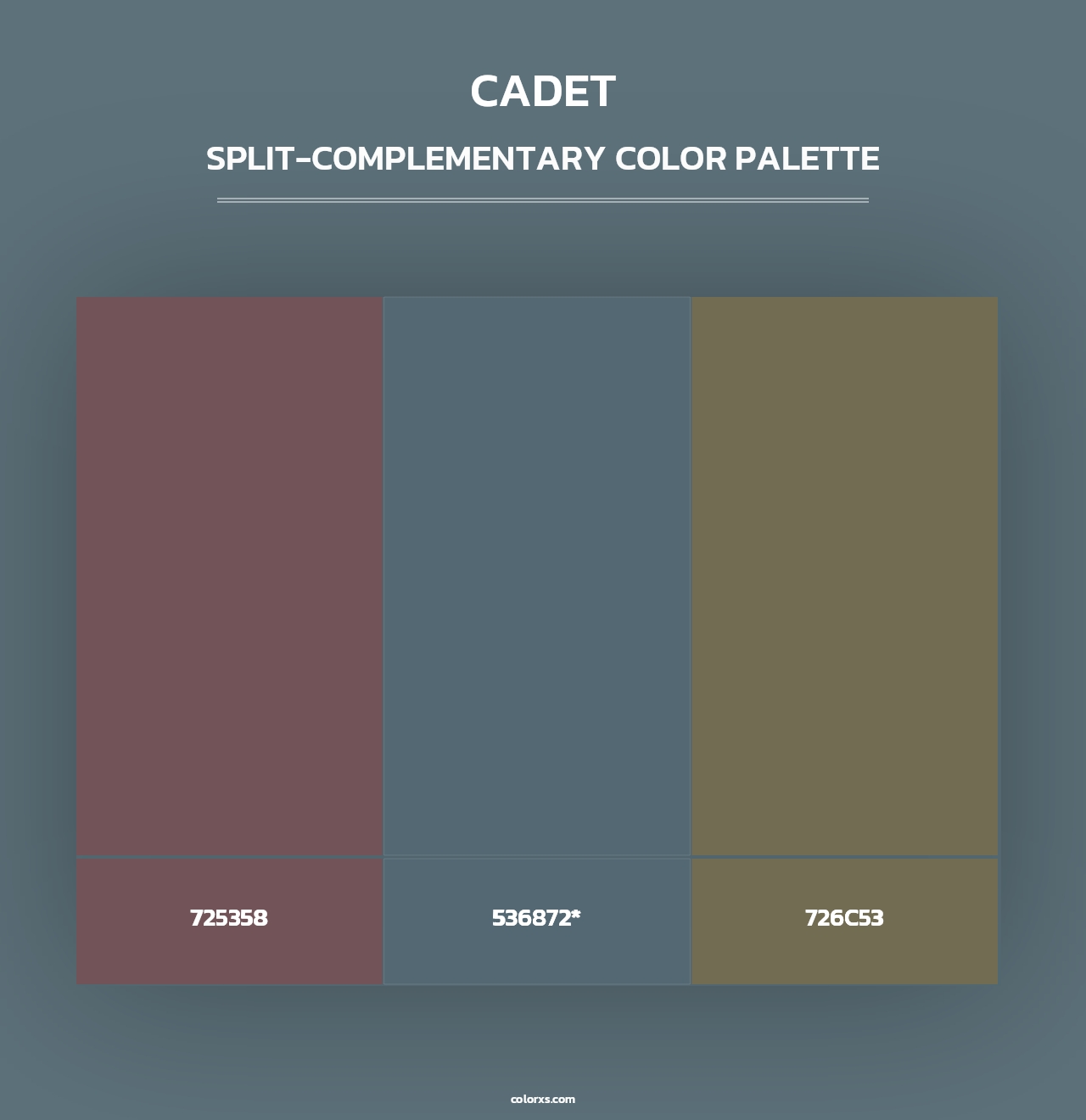Cadet - Split-Complementary Color Palette