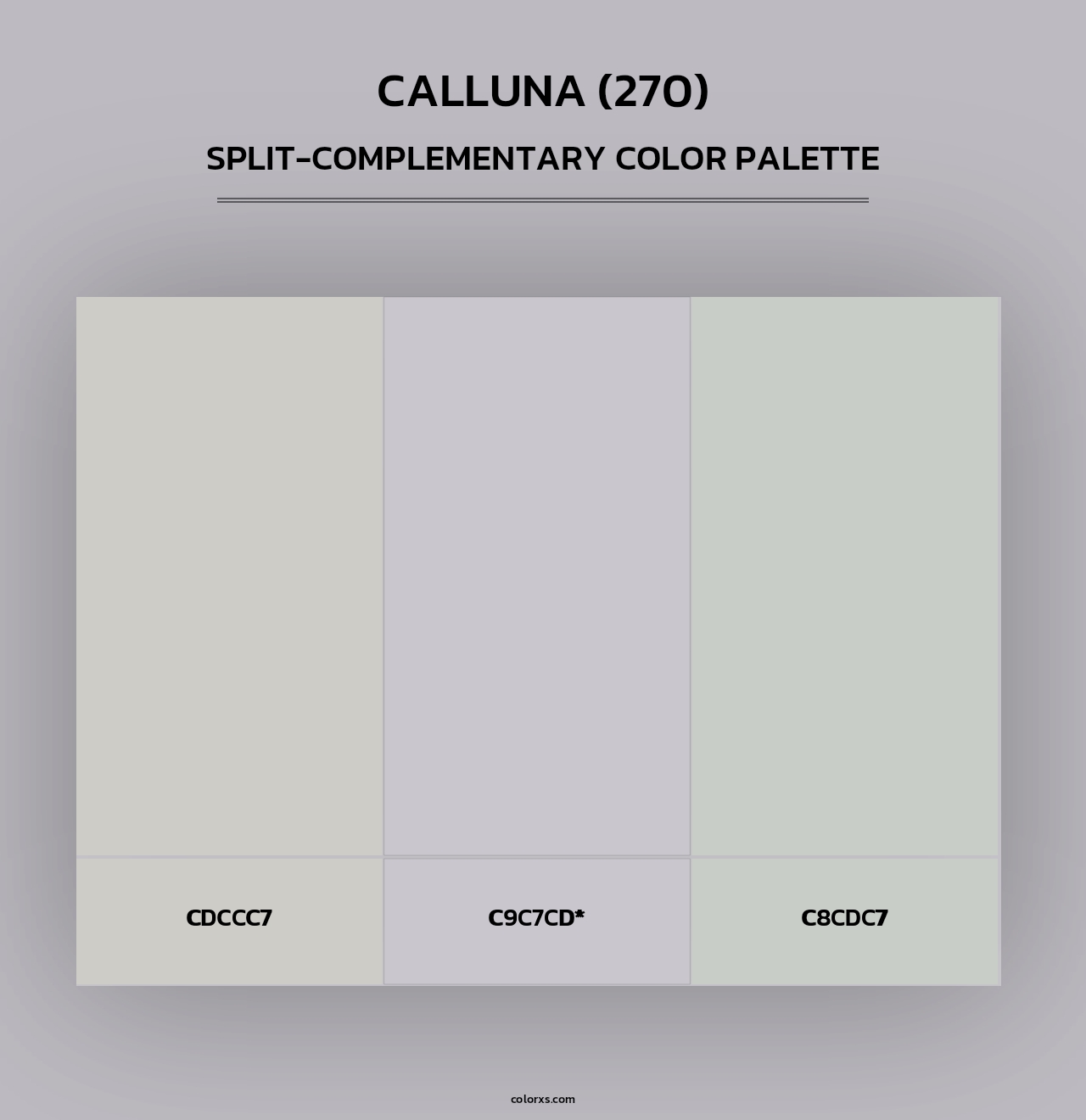 Calluna (270) - Split-Complementary Color Palette