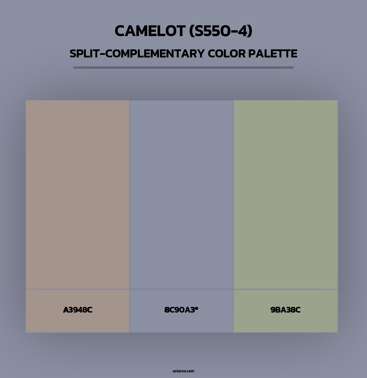 Camelot (S550-4) - Split-Complementary Color Palette