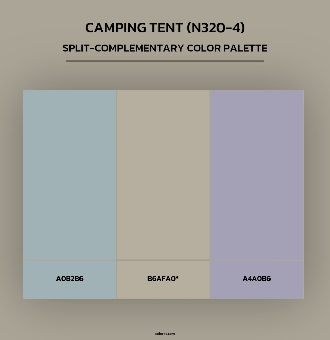 Camping Tent (N320-4) - Split-Complementary Color Palette